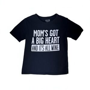The Children's Place Kids Black “ Mom’s Got a Big Heart & It’s All Mine” T-Shirt